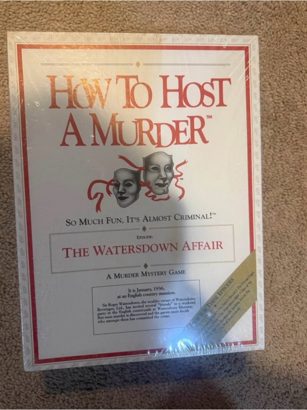 How To Host A Murder: The Watersdown Affair - new in box